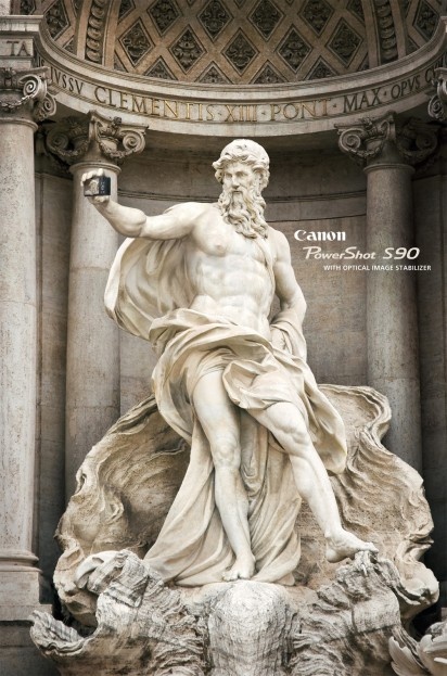 anuncio canon, escultura