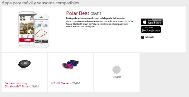 Productos Polar: apps y compatibles