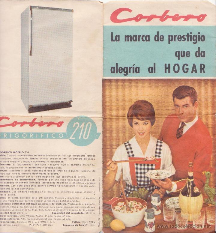Anuncio Corberó, frigoríficos